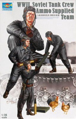 Trumpeter Soviet Tank Crew Ammo Suppl.Team WWII, Fahrzeuge - Bild 1