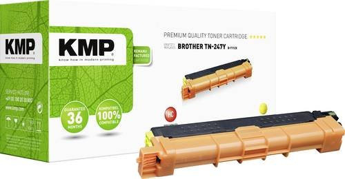 KMP Tonerkassette kompatibel mit Brother TN-247Y in Gelb mit 2300 Seiten Reichweite - Bild 1