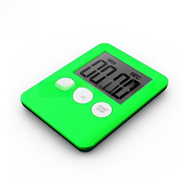 WoW Home Ultradünner elektronischer Stoppuhr-Countdown-Timer für die Küche in Grün - Bild 1