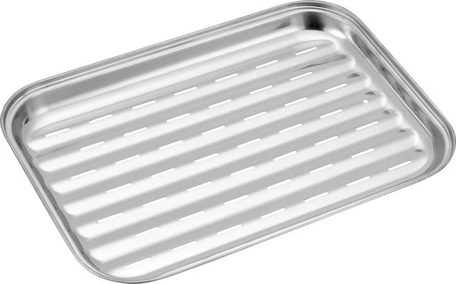 Jamestown Grillschale aus Edelstahl in Silber, B/T/H: 34,5 x 24,5 x 2,5 cm - Bild 1