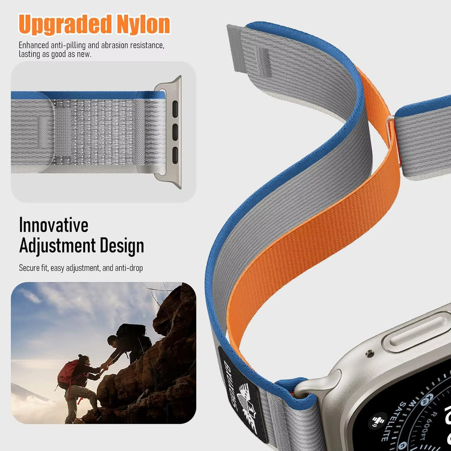 Sportarmband Nylon, Unisex, für Apple Watch Ultra2 49 mm 46 mm 45 mm 44 mm 42 mm 41 mm 40 mm - Bild 3