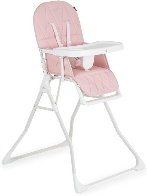 Cangaroo Kinderhochstuhl Waffel in Pink mit verstellbarer Fußstütze und zusammenklappbarem Design - Bild 1