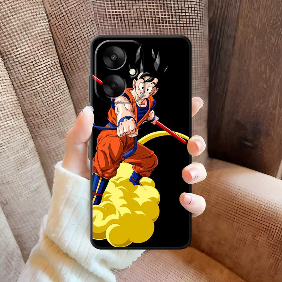Schwarze weiche Handyhülle im Dragon Ball Design für Xiaomi Redmi Modelle - Bild 3