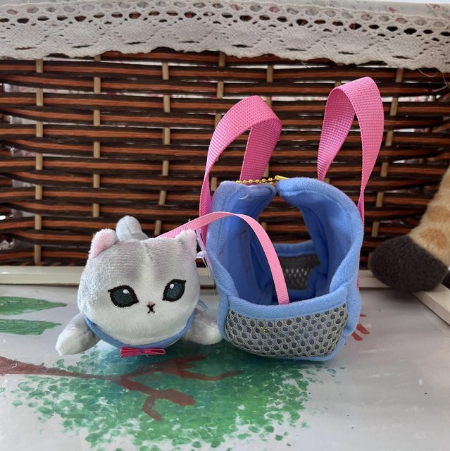 Mofusand Hai Katze Plüsch Schlüsselanhänger, Puppe, ab 1 Jahr - Bild 1