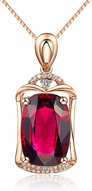 KaiTingu Jewelry Halskette, Roségold, Zirkonia, Damen - Bild 1