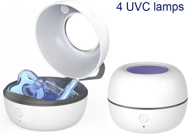 VOSOCO Tragbare UV-Sterilisationsbox für Zahnspangen und Schmuck, Weiß - Bild 1