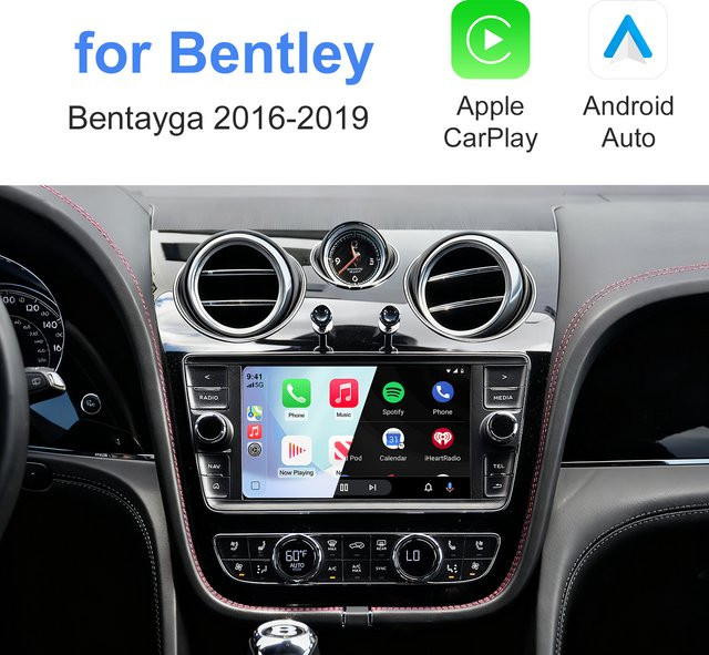EzoneTronics OEM Bildschirm-Upgrade Decoderbox für Bentley Bentayga 2016–2019 mit CarPlay und Android Auto Retrofit Kit in Schwarz - Bild 1