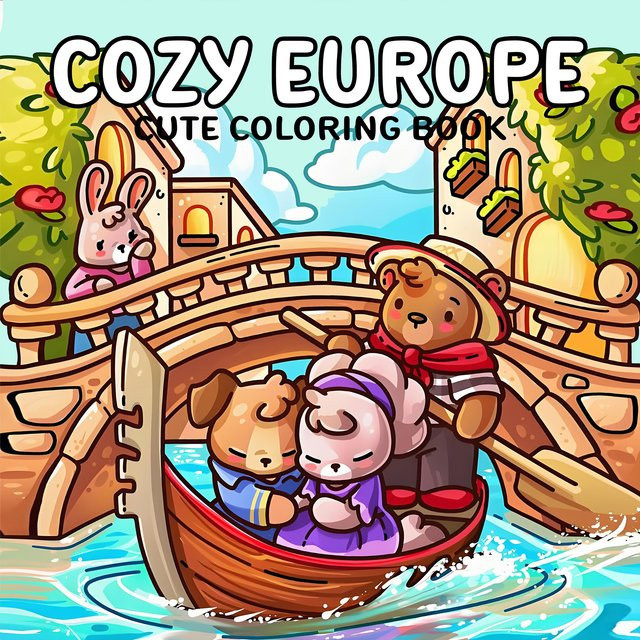 COSY EUROPE Malbuch für Erwachsene, ab 14 Jahren - Bild 1