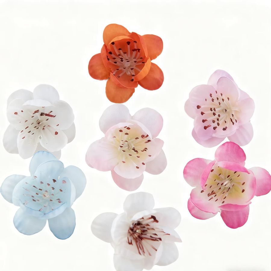 Künstliche Pfirsichblüten von smr in Multicolor für DIY-Dekoration, Hochzeiten und Tischschmuck - Bild 3