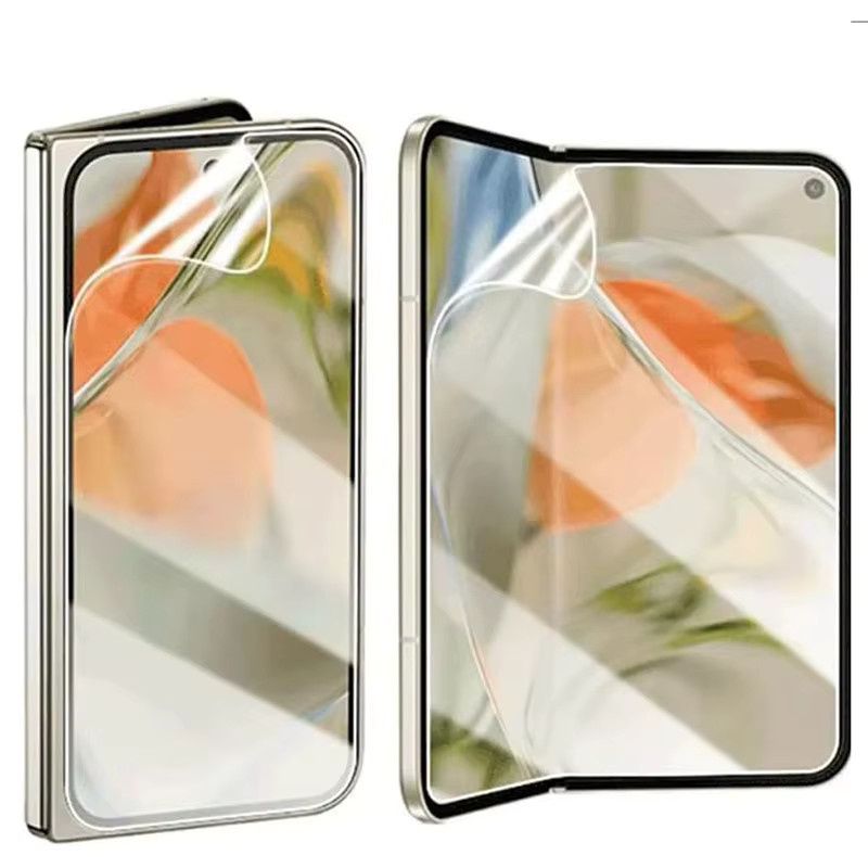 3-in-1 Hydrogel Displayschutzfolie für Google Pixel 10 9 Pro Fold und Pixel Fold, matt, TPU Ganzkörper-Aufkleber, transparent - Bild 2