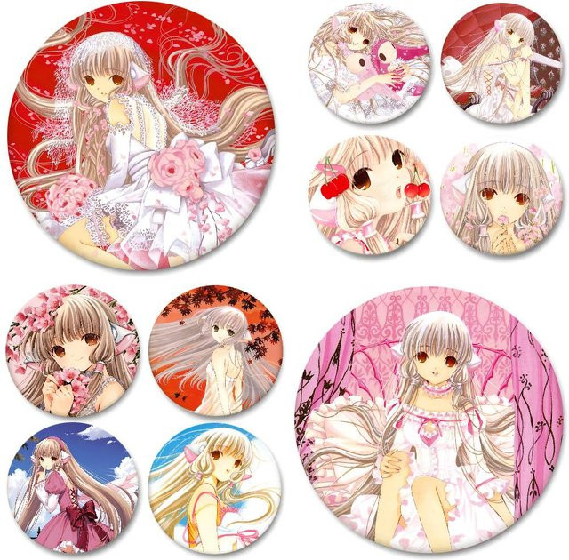 Brosche Anime Cartoon Chobits, Runde Anstecknadel - Bild 1