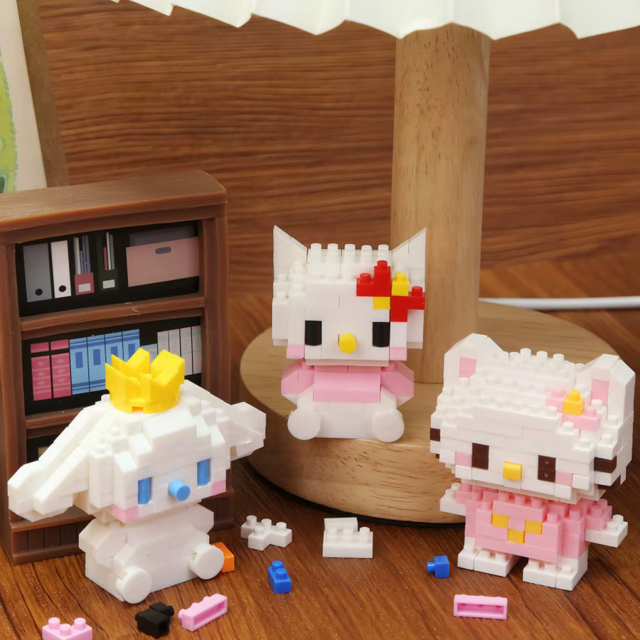 Sanrio Bausteine Kuromi Micro Hello Kitty Cinnamoroll, Bausteine-Set - Bild 2