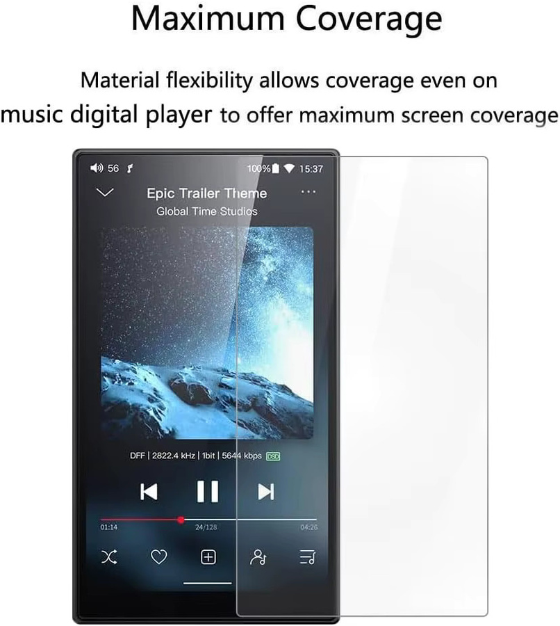 FiiO M23 HD Hydrogelfolie transparente vollhydraulische Schutzfolie für Musik MP3-Player - Bild 2