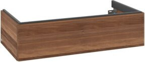 V&B Waschtischunterschrank Antao mit Auszugsbeleuchtung, Farbe: Warm Walnut, B/T/H: 98,8 x 49,3 x 25,6 cm - Bild 1