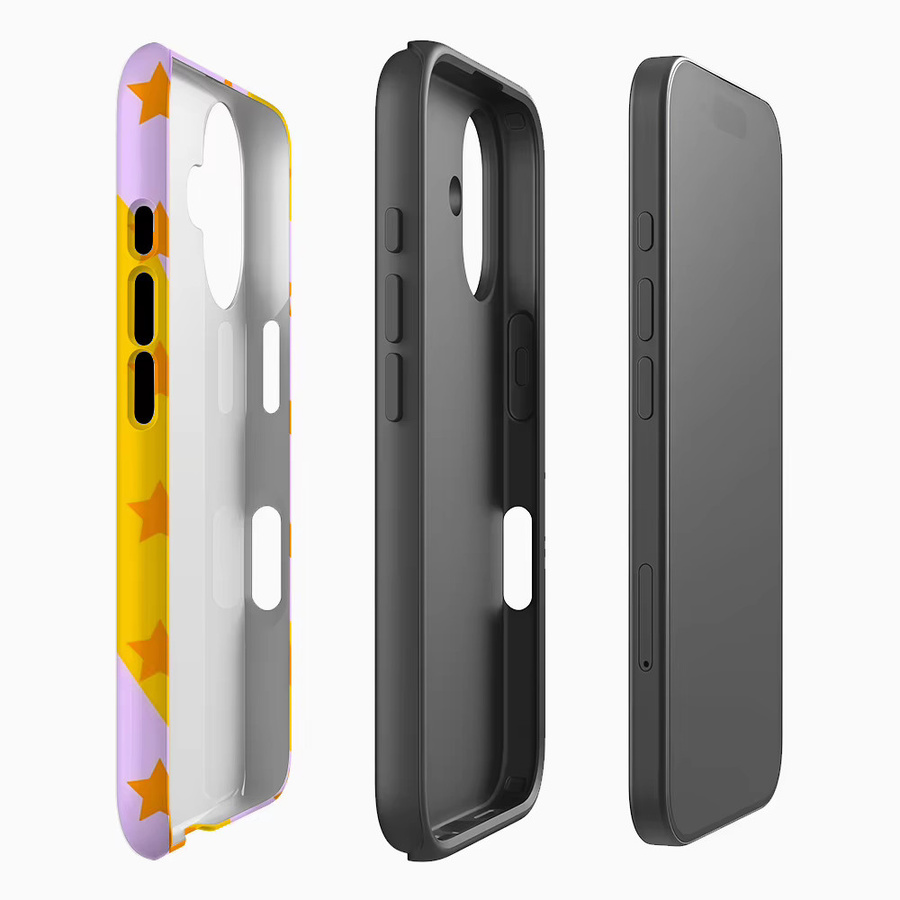 Star Swirls Handyhülle für iPhone 17 16 15 14 13 12 Pro Max Plus mit doppelschichtiger Rückseite in Multicolour - Bild 2