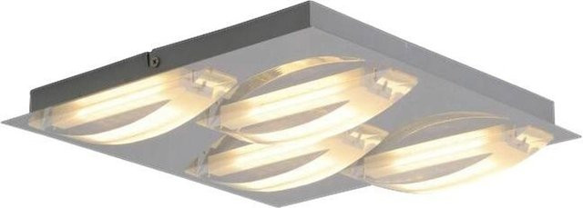 Näve LED Deckenleuchte Chur Chrom Metall Kunststoff B/T: 30 x 30 cm - Bild 1