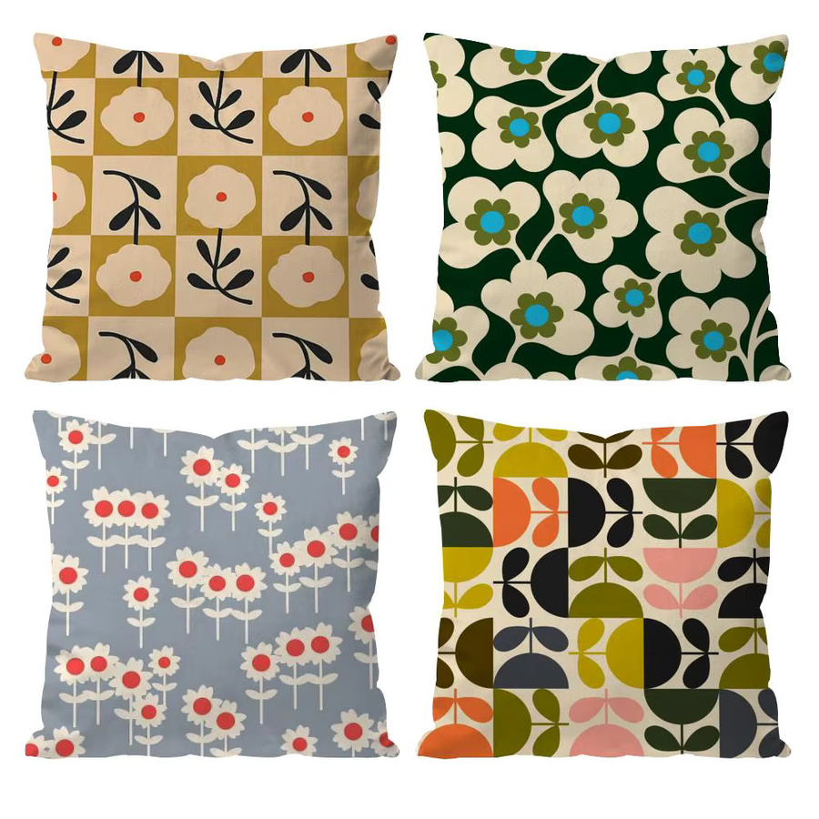 Orla Kiely Kissenbezug mit Blumenmuster in Black2 - Bild 2
