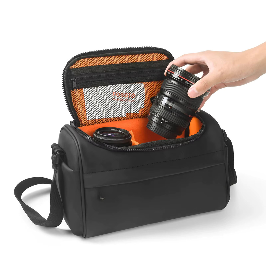 Fusitu FT-B750 Digitale DSLR-Kameratasche aus wasserdichtem Nylon in Schwarz für Nikon Sony Canon FujiFilm Olympus Panasonic Kameras - Bild 7