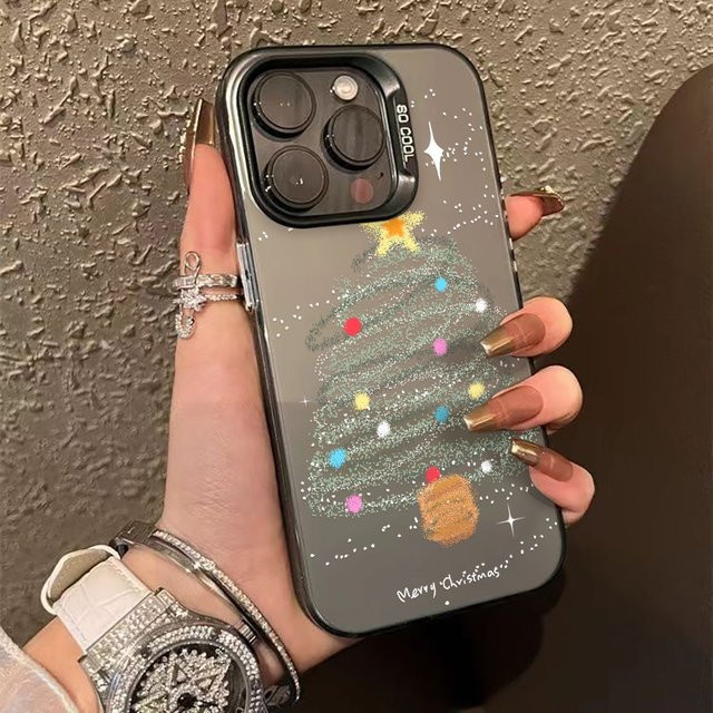 Frohe Weihnachten Handyhülle für iPhone 17 Pro Max 16 15 14 13 12 11 Air Matte Hardcase Cover - Bild 1