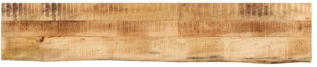 vidaXL Tischplatte aus Massivholz in Mangoholz, braun, mit Baumkante, B: 160 cm, T: 20 cm, H: 2,5 cm - Bild 1