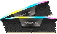 Corsair Vengeance RGB DDR5 Arbeitsspeicher Kit 64 GB Dual-Kit 2 x 32 GB 6000 MHz CL30 Schwarz - Bild 1
