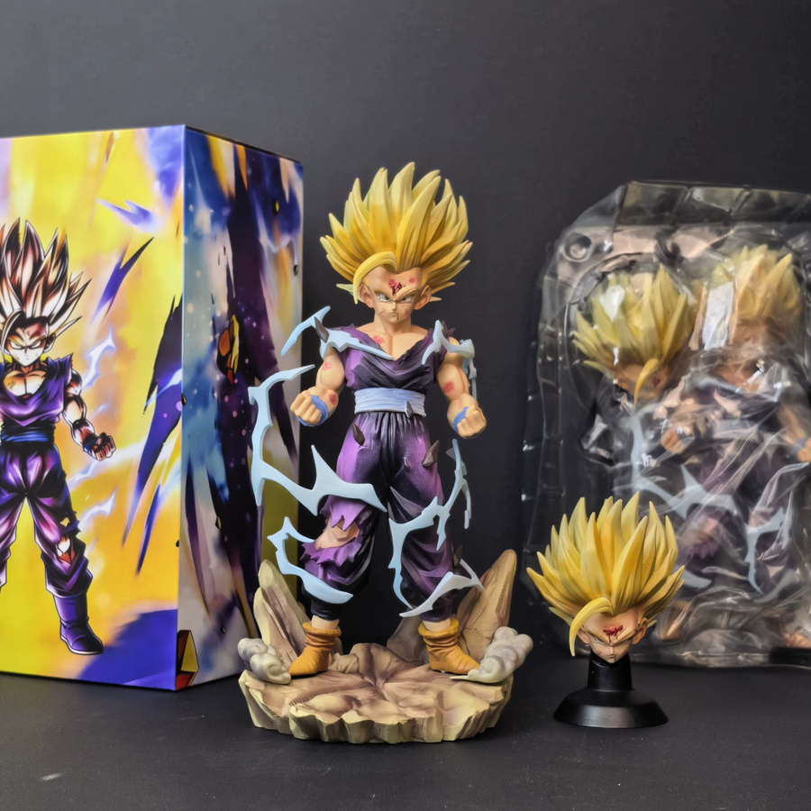 Bandai Dragon Ball Super Saiyan 2 Gohan Actionfigur, mit austauschbarem Kopf - Bild 4