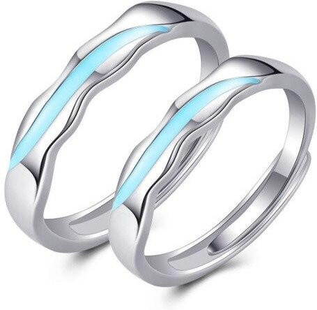 Allbestart Ringe, 925 Silber, Herz, Unisex - Bild 1