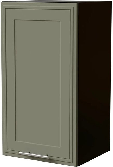Feldmann-Wohnen Hängeschrank Salo W2 in Schwarz und Reed Green Matt mit Kassettenoptik, B/T/H: 40 x 32,5 x 72 cm - Bild 1