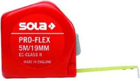 SOLA Taschenbandmaß Pro-Flex in Gelb mit 3 m Länge und 13 mm Breite - Bild 1