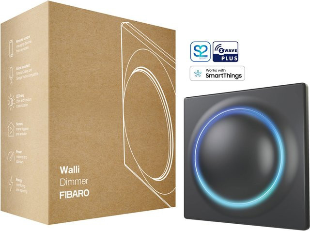 FIBARO Walli Dimmer Wanddimmer in Schwarz - Bild 1