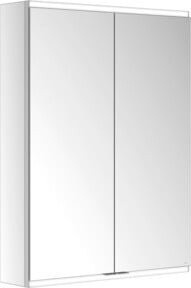 Keuco Spiegelschrank Royal Modular 2.0 mit Kristall-Doppelspiegel und 2 Türen, Farbe: Weiß/Silber, B/H/T: 70 x 90 x 16 cm - Bild 1