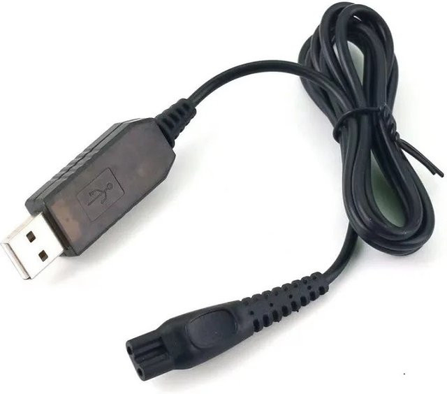 Philips HQ8505 USB-Ladegerät für Rasierer der Series 1000, 3000, 5000, 7000 und 9000, Schwarz - Bild 1