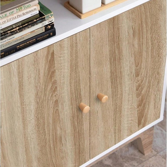 Selbstklebende Vinyltapete von TTOKKONG WALLPAPER in Braun mit skandinavischem Holzdesign, wasserfest und einfach anzubringen - Bild 1