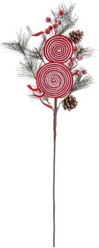 Feeric Lights & Christmas Strauß Komposition Spirale X 2 in Rot und Mehrfarbig, Höhe: 75 cm - Bild 1