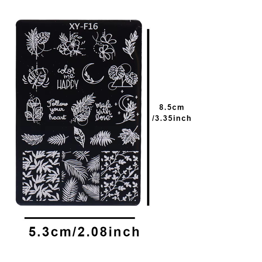 SWEET TREND Nagelstempel Set, 5 Teile, Floral und Schmetterling - Bild 5