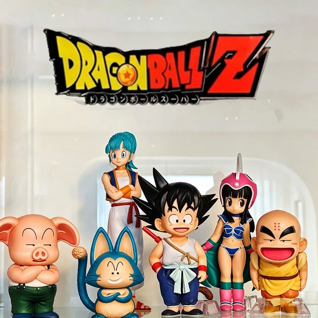 Bandai Dragon Ball Z Son Goku Chi-Chi Puar Krillin Actionfigur, 6-teiliges Set - Bild 1