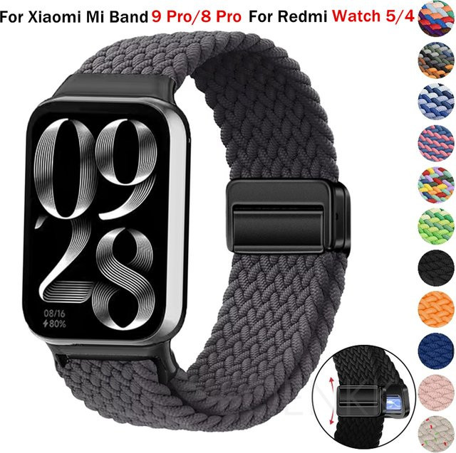 YEELUSEE Uhrenarmband Nylon, Magnetisch, Schwarz, Unisex - Bild 1