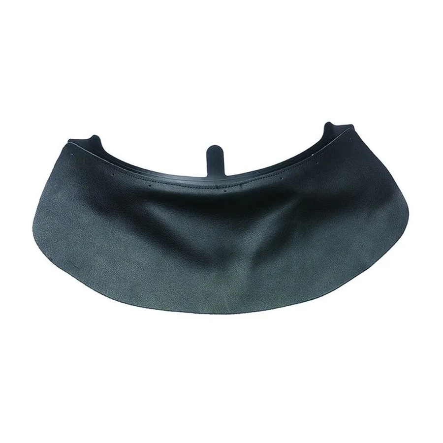 Dräger Nackenschutz aus Leder für Helme Hps 4500, 4300 und 6200, Schwarz - Bild 2