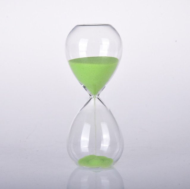 Hongye Sanduhr Timer aus Glas in Tropfenform, Nordic Design, Grün, 30 Minuten - Bild 1