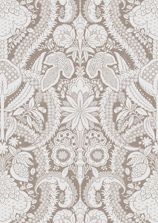 Lewis & Wood Tapete Hanbury - Roan in Beige mit floralem Botanical-Design - Bild 1