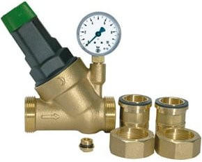 Riegler Druckregler Saxonia für Trinkwasser DVGW-geprüft R 1 in Gold - Bild 1