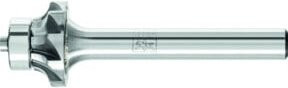 PFERD TOOLS Hartmetall Verrundungsfrässtift EDGE V silber Kantenbearbeitung Durchmesser: 16 mm, Tiefe: 12 mm, Schaft-Durchmesser: 6 mm - Bild 1