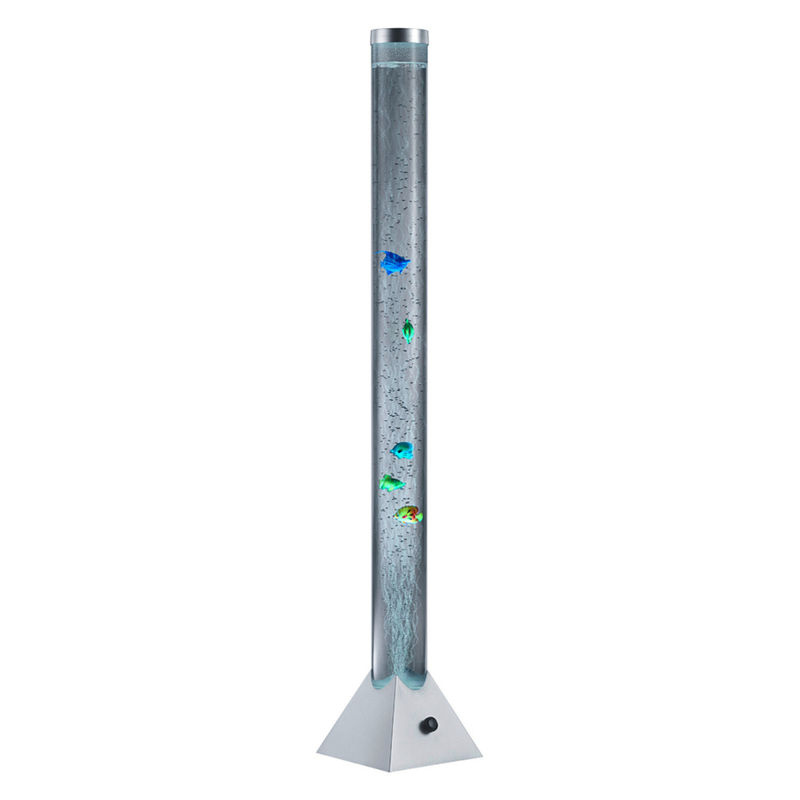 Reality Leuchten Motion Stehlampe in Silber und Transparent aus Kunststoff mit RGBW LED-Effekt, B/T/H: 21 x 21 x 130 cm - Bild 2