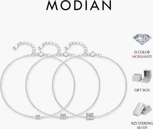MODIAN D Armband, 925 Silber, Moissanit, Damen - Bild 1
