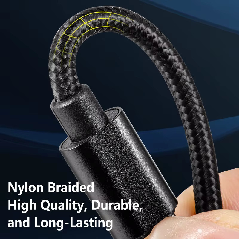 Xiaomi Dual Type-C Nylon-Schnellladekabel 60W 5A mit Hochgeschwindigkeits-Datenübertragung in Mehrfarben - Bild 5