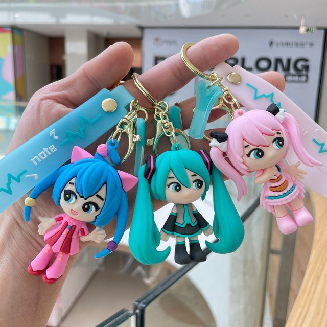 Bandai Hatsune Miku Schlüsselanhänger, 4-teiliges Set - Bild 1