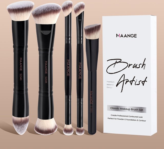 MAANGE Make-up Pinsel Set, 5 Stück, für Gesicht und Augen - Bild 1