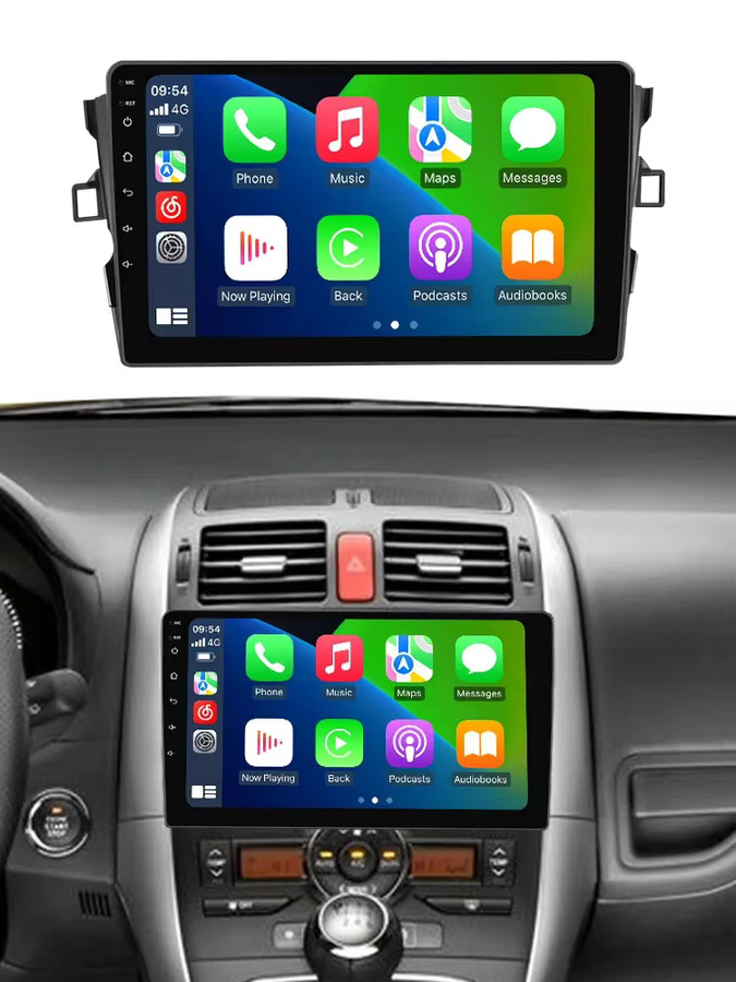 STRONGNAVI Android 14 Autoradio für Toyota Auris 2006-2011 mit 9 Zoll Display, Multimedia-Player mit GPS, CarPlay und WIFI in Schwarz - Bild 4