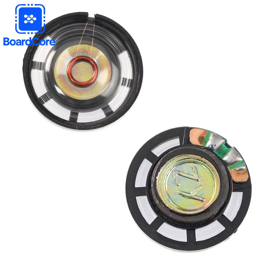5er Set Mini Lautsprecher für Spielzeug und DIY Projekte, 0,25 Watt, 8 Ohm, Schwarz - Bild 3