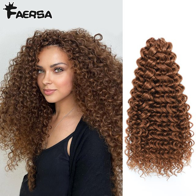 Latasha Marshmallow Afro Curl Häkelhaar, synthetisch, Ombre, Damen - Bild 1